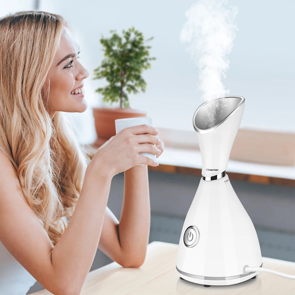 Vaporizador Facial Nano Iónico en uso en casa — Ritual